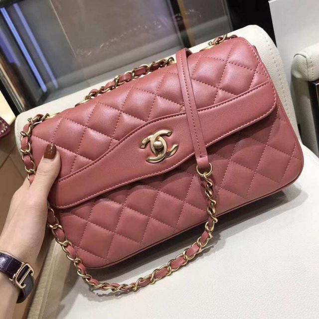 2018ss CC Soft Leather A57028 Pink Shoulder Bags Women Bags