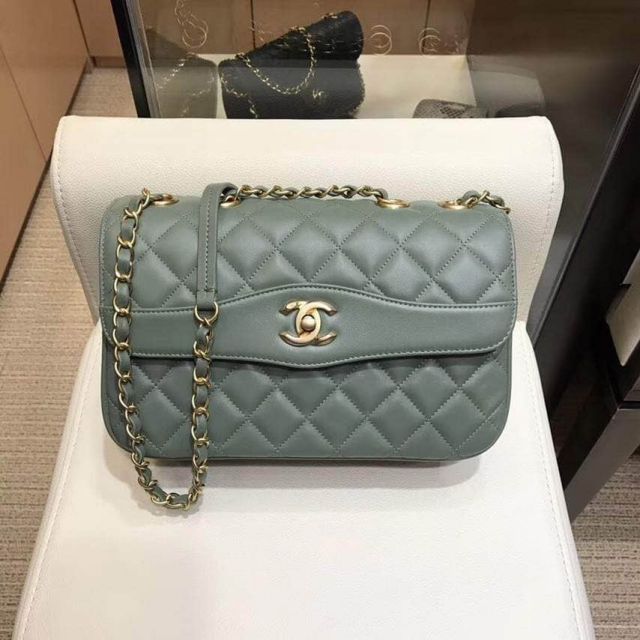 2018ss CC Soft Leather A57028 Green Shoulder Bags Women Bags