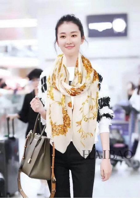 CC 2018ss 100% Silk Women Scarves