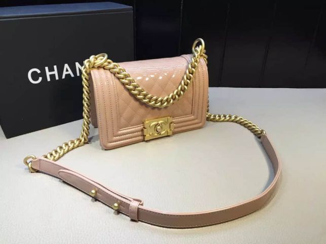 CC Leboy Patent 20cm Gold Buckle a Shoulder Bags Women Bags