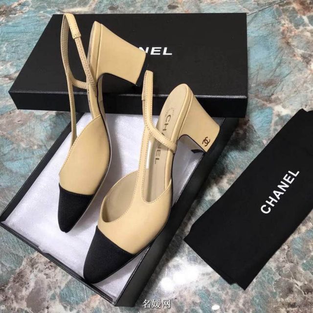 CC sling back Classic Heel Sandals Women Shoes