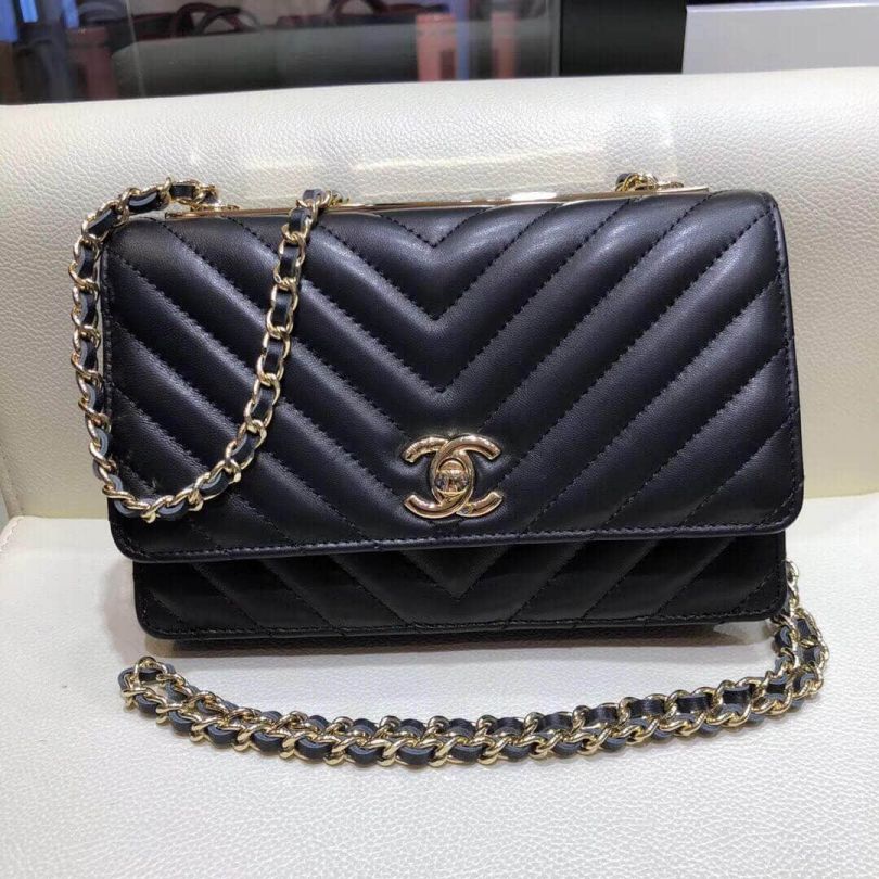 CC 88633 V Soft Leather Chain Crossbody Shoulder Bags Women Bags