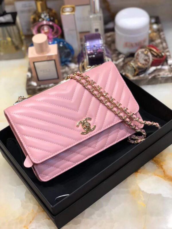 CC 88633 V Soft Leather Chain Crossbody Shoulder Bags Women Bags