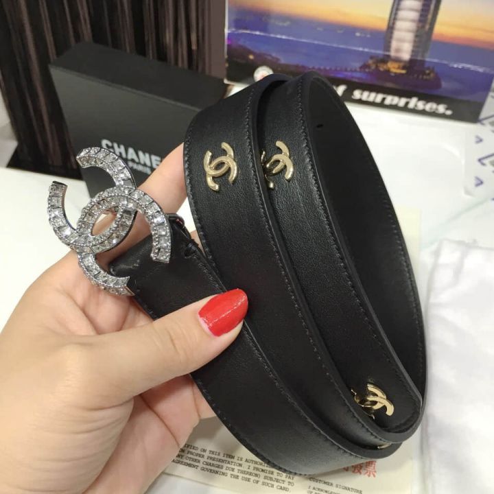 CC Classic 3.0cm 2018 Leather Women Belts