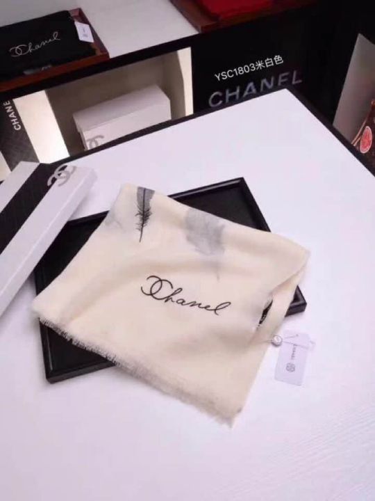 CC 2018 Cashmere Embroidery LoGO Women Scarves