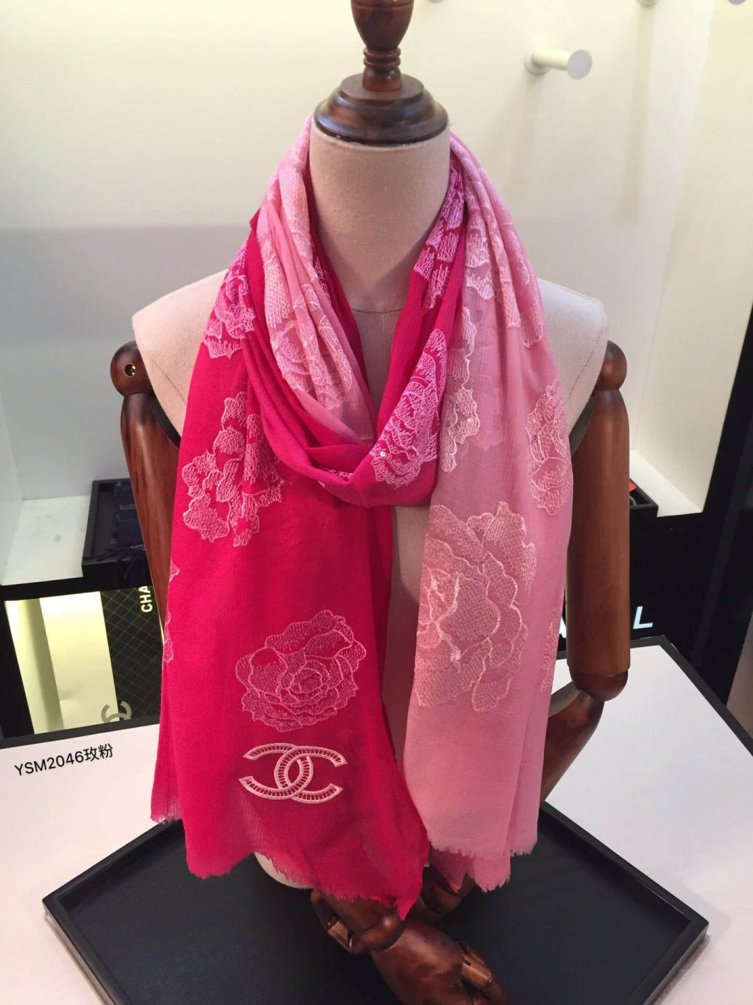 CC Wool Mulberry Silk Women Scarves