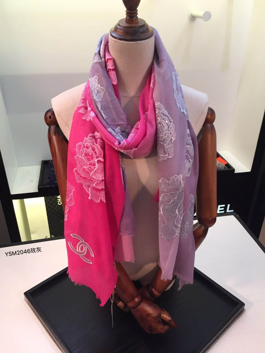 CC Wool Mulberry Silk Women Scarves