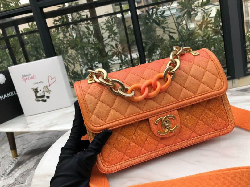 CC Fading Orange Large Shoulder Bags Women Bags