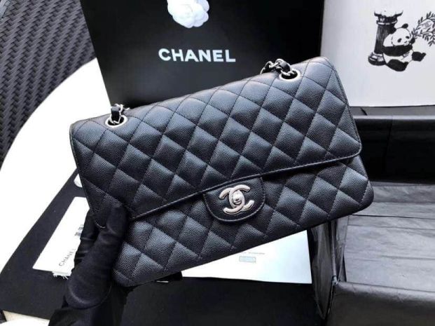 CC CF25 Classic Black Silver Buckle Shoulder Bags Women Bags