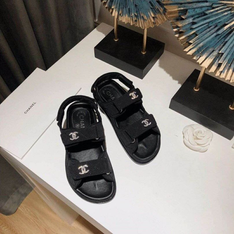 CC Soft Leather Velcro Sandals Women Shoes