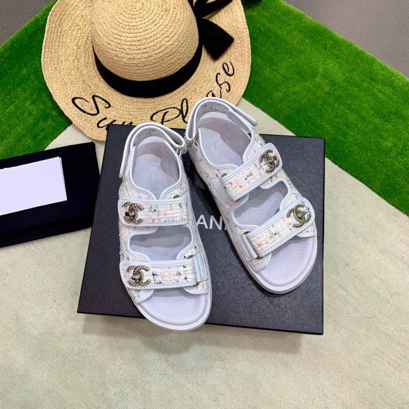 CC 19ss Sandals Velcro Sandals Women Shoes