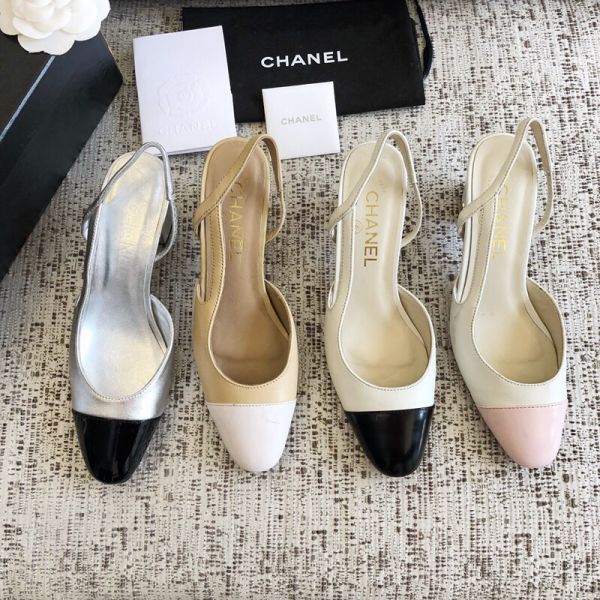 CC 2019 Patent Heel Women Shoes