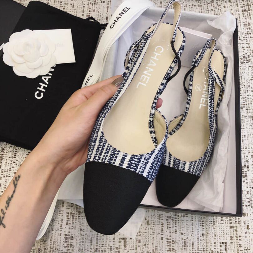 CC 2019 19 Blue Heel Women Shoes