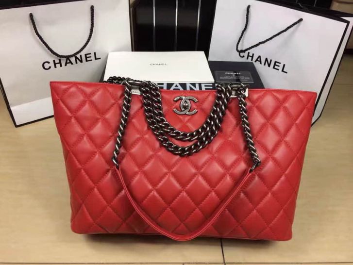 CC Red Shopping Bags Women Bags