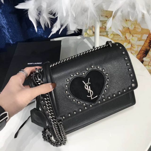 17FW YSL/SLP Rivet sunset Bag on Chain 442906 Shoulder Bags