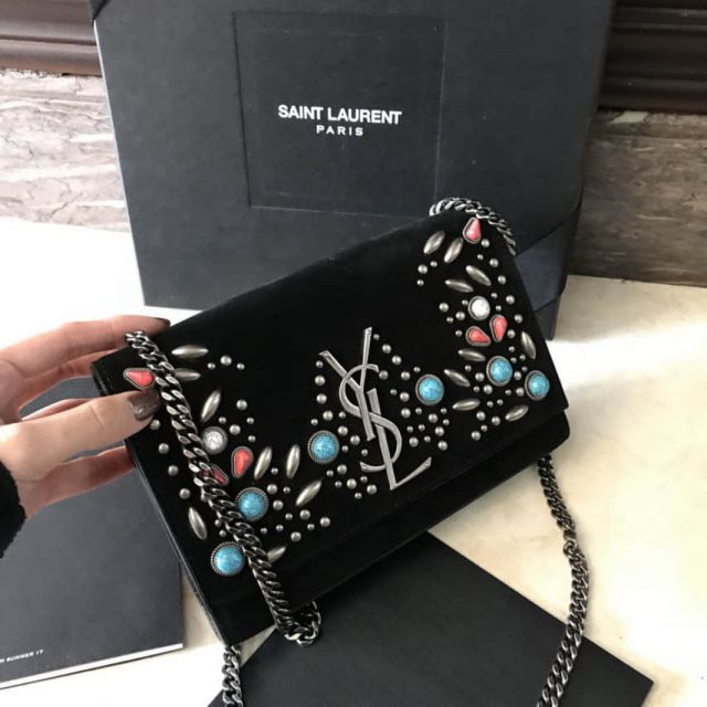 YSL KATE Berber Black 471286 Shoulder Bags