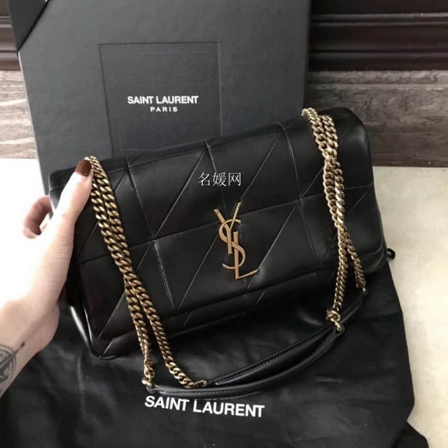 YSL JAMIE Medium Black Leather 515821 Shoulder Bags