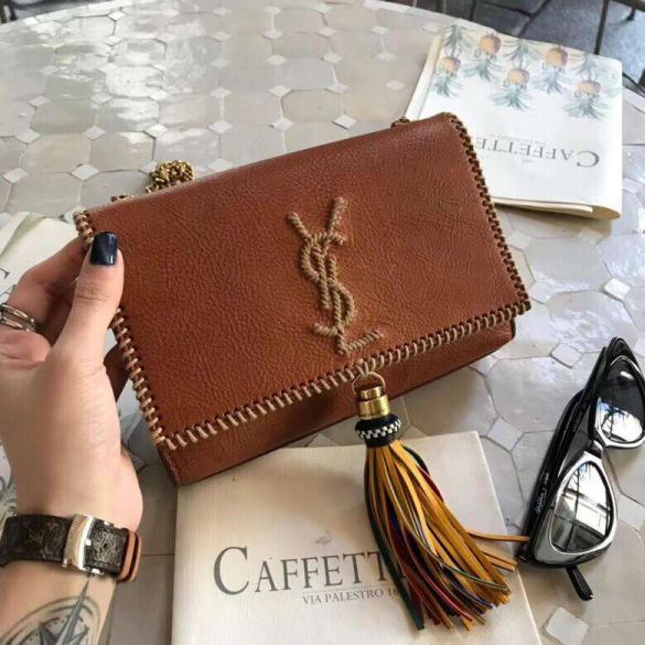 YSL 2018 KATE LOGO Bag on Chain 504572 Shoulder Bags