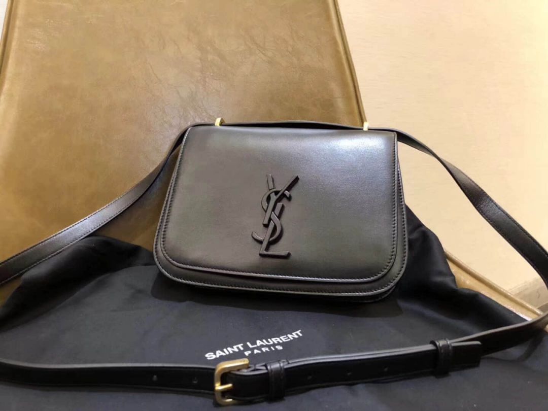 YSL SPONTINI Small Black Box Crossbody 512853 Shoulder Bags