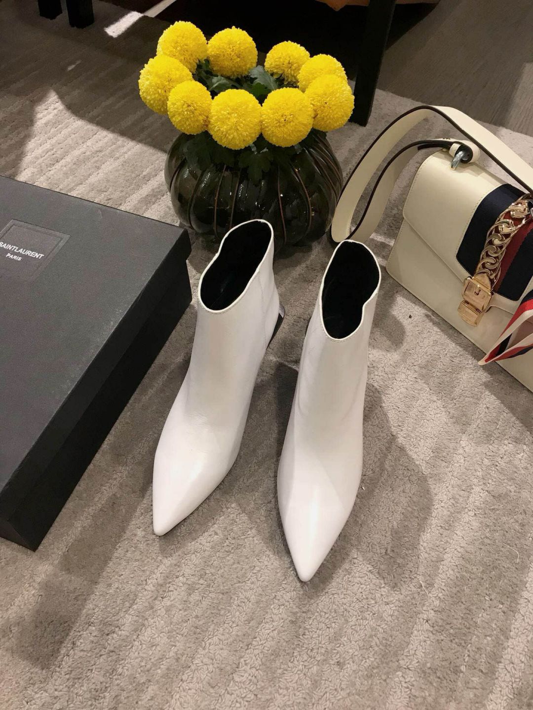 2018 YSL Ankle Boots Women Shoes