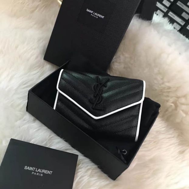 YSL 2017SS Women / 447954 Black Wallets