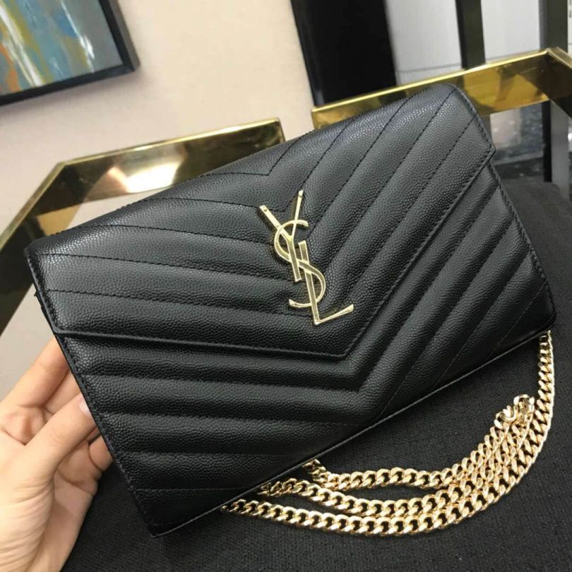 YSL WOC Caviar Bag on Chain 360452 Shoulder Bags