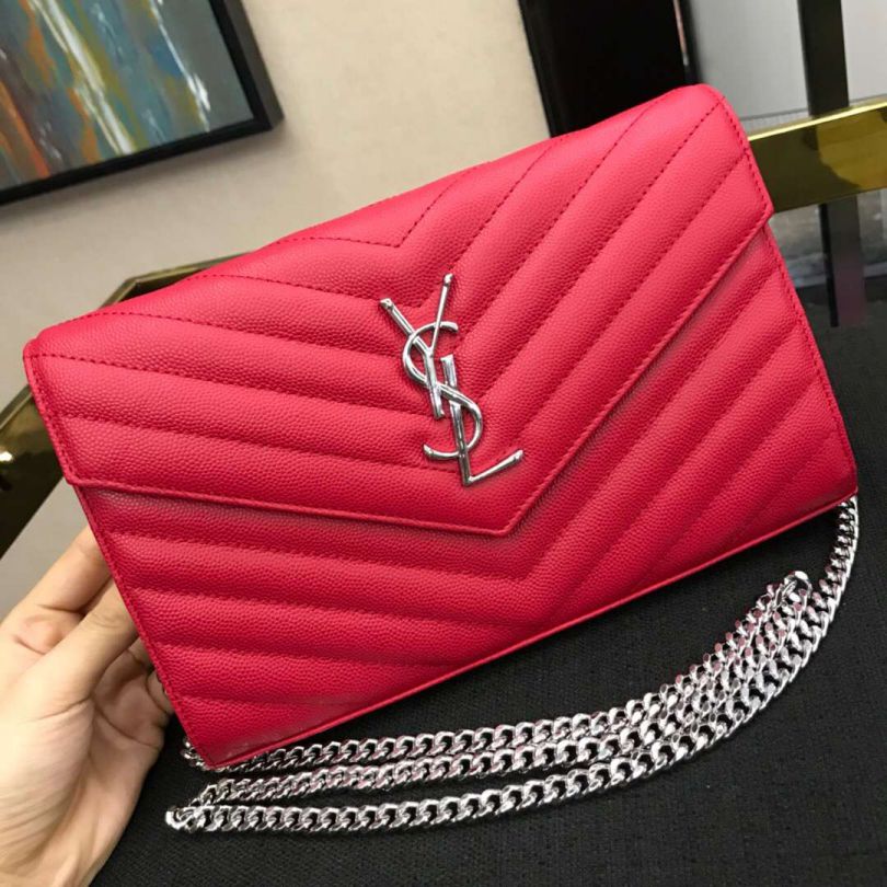 YSL WOC Caviar Bag on Chain 360452 Shoulder Bags