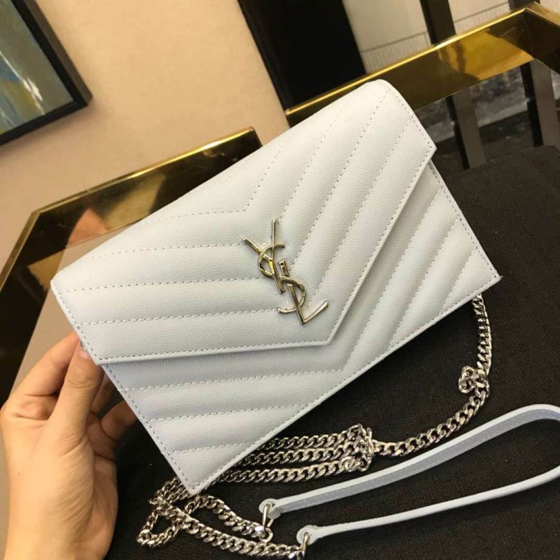 YSL Caviar WOC Small Envelope 393953 Shoulder Bags