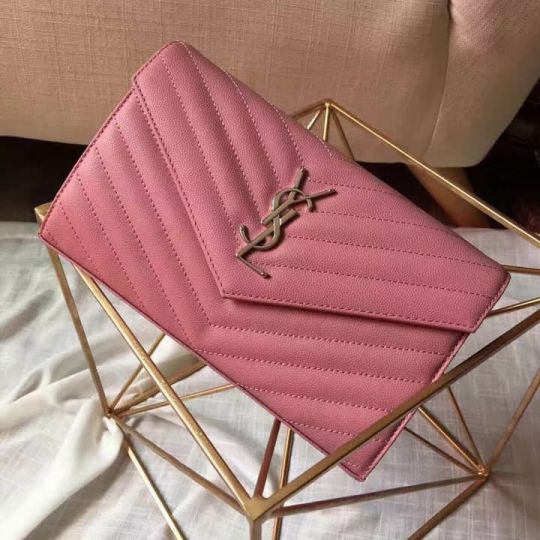 YSL Chain 20# 22CM 360452 Pink Shoulder Bags