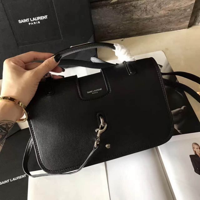 YSL Medium Black CHARLOTTE Crossbody 470387 Shoulder Bags