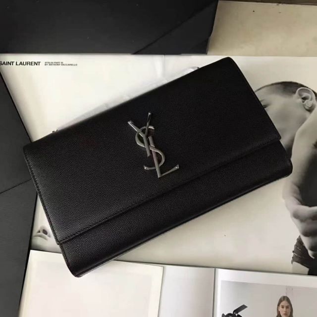 YSL Classic Medium KATE Black Leather Crossbody 364021 Shoulder Bags