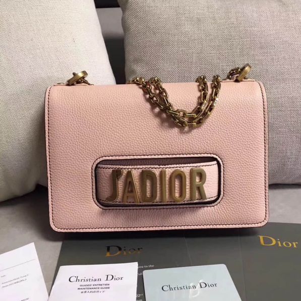 CD JACD PINK LEATHER SHOULDER BAGS