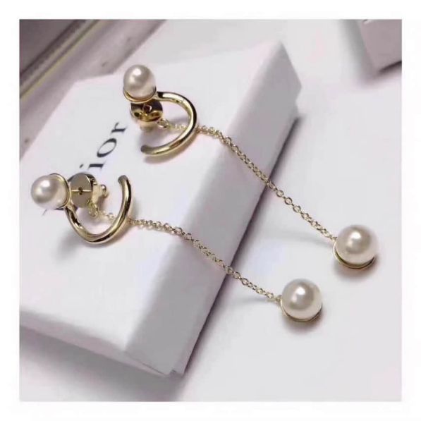 CD 2018 CHAIN PEARL EARRINGS