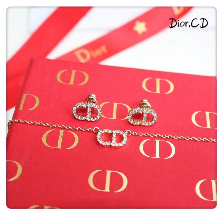 CD 925 SILVER CD EARRINGS NECKLACE