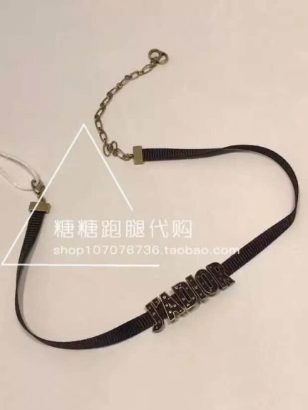 CD 18K GOLD JACD VINTAGE NECKLACE BLACK