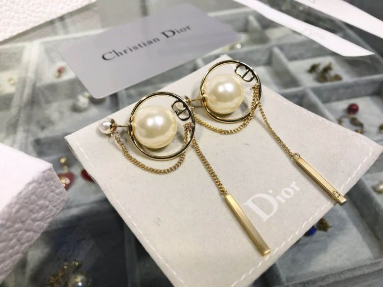 CD STAR CD PEARL EARRINGS