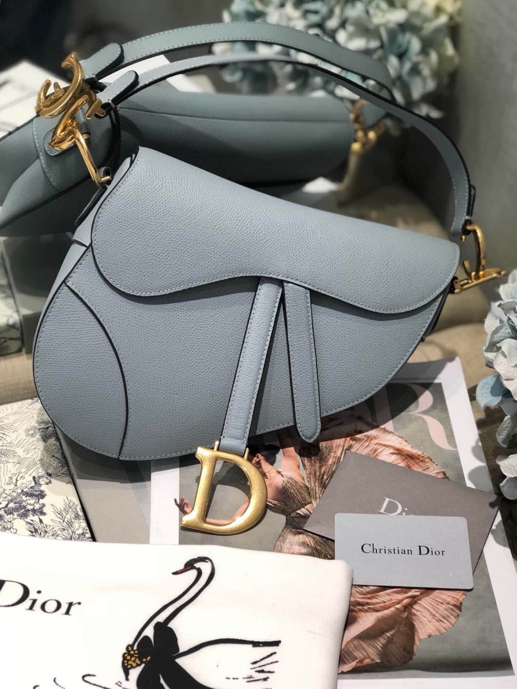 CD 2019 BLUE SADDLE BAG LARGE SADDLE BAGS