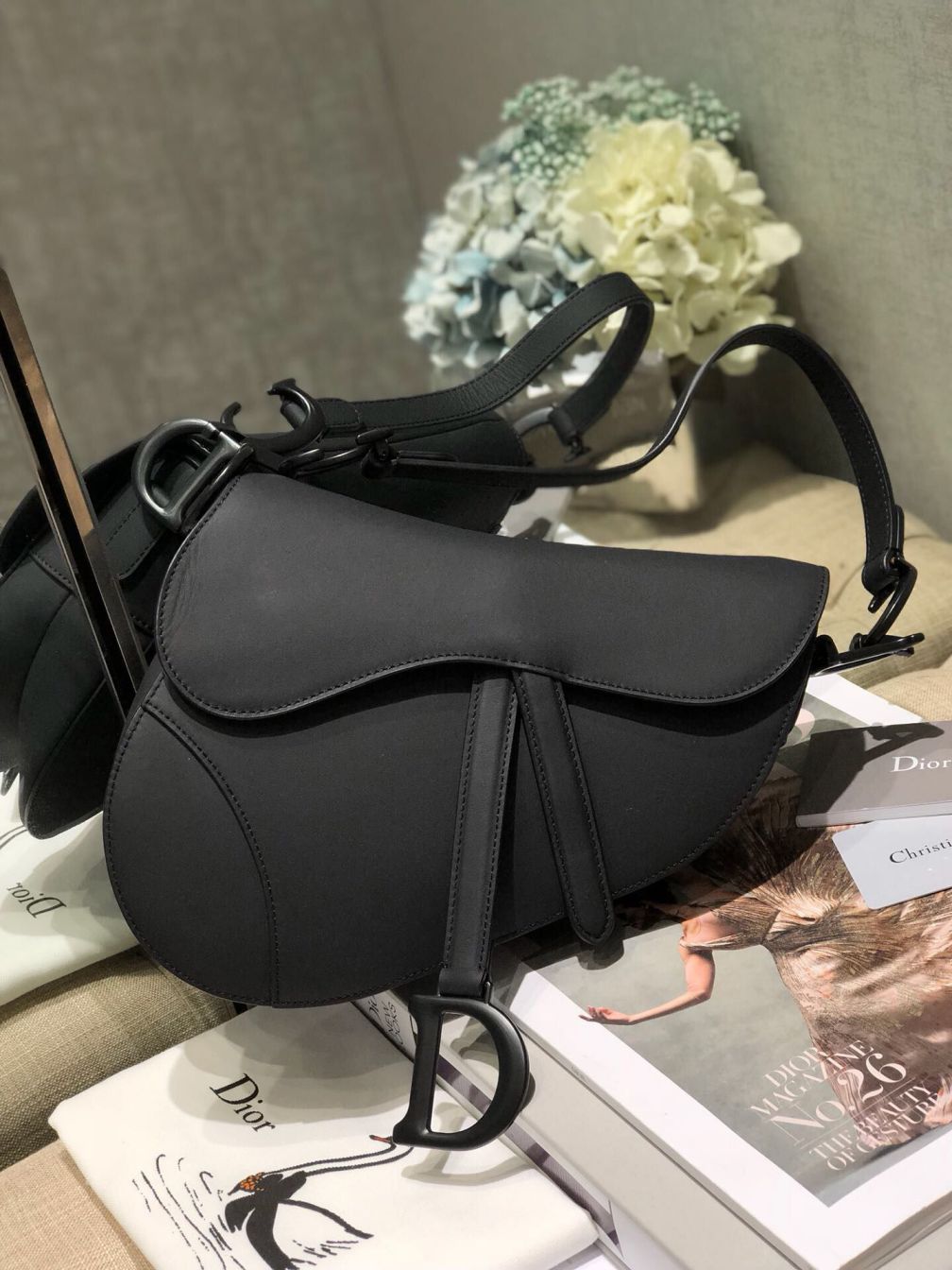 CD MATTE BLACK SADDLE BAG LARGE SADDLE BAGS