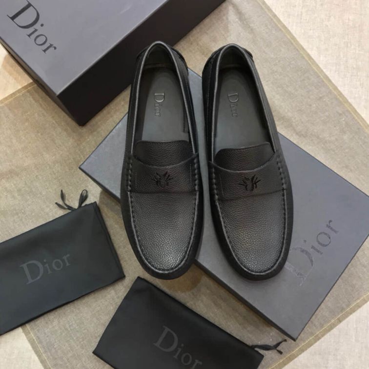 CD 2019 BLACK MEN MOCCASIN SHOES