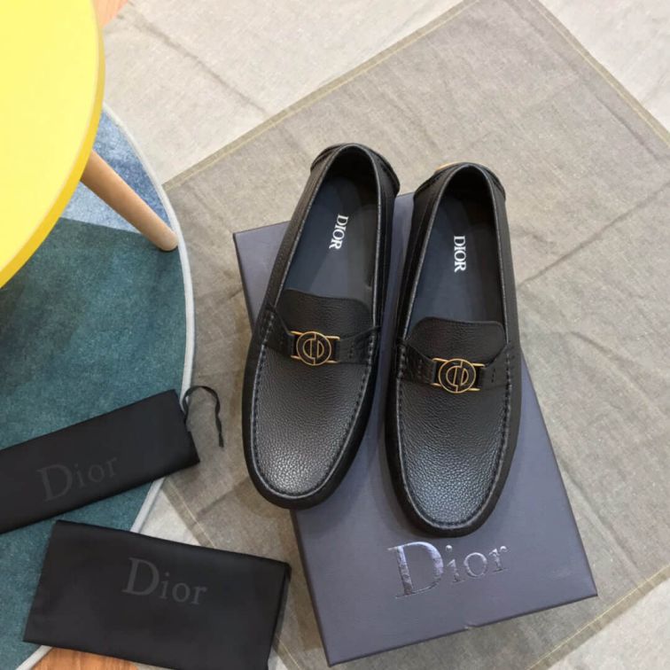 CD 2019 BLACK MEN MOCCASIN SHOES