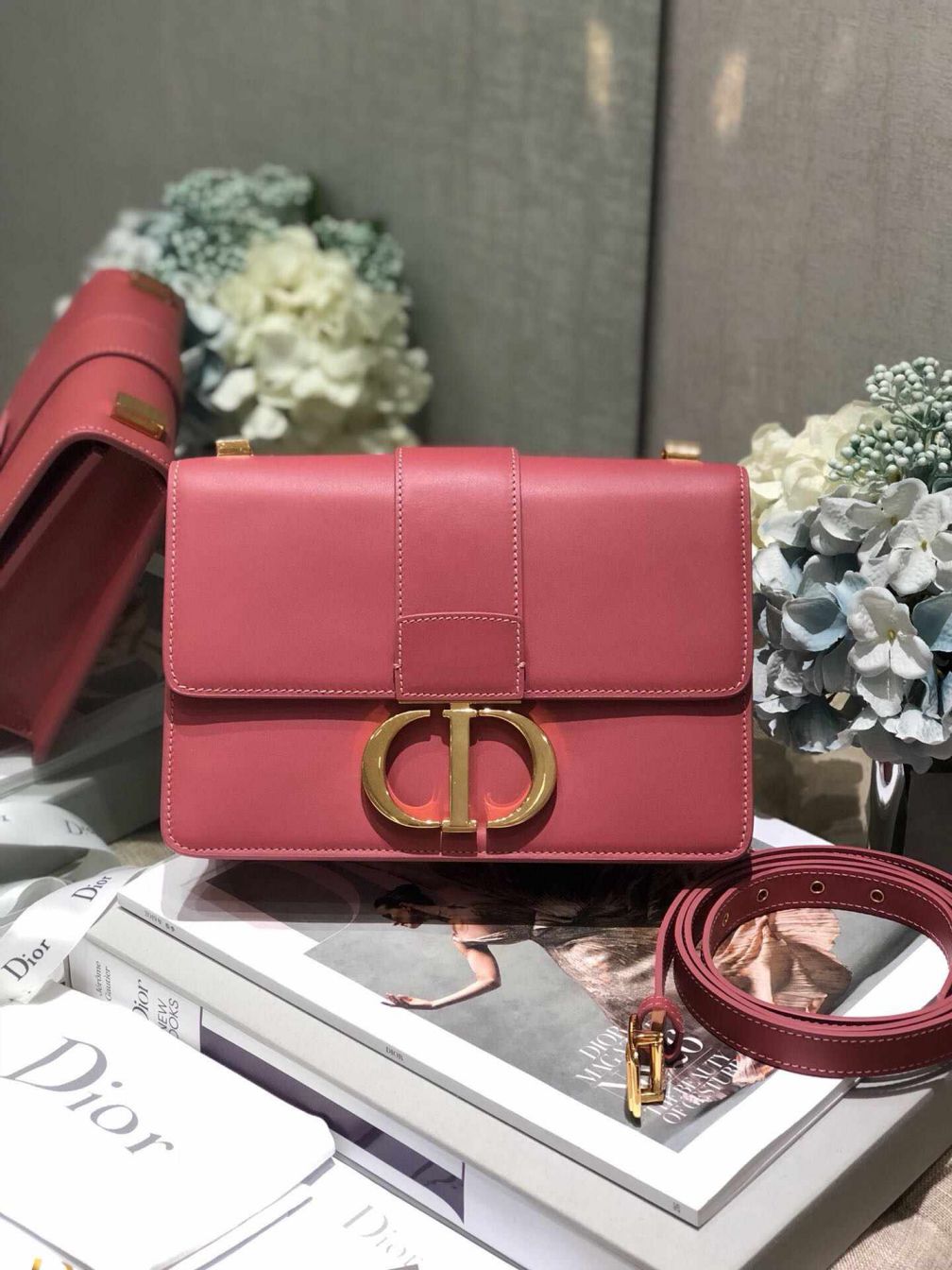 CD 2019 ALL LEATHER 30 MONTAIGNE BAGS PINK