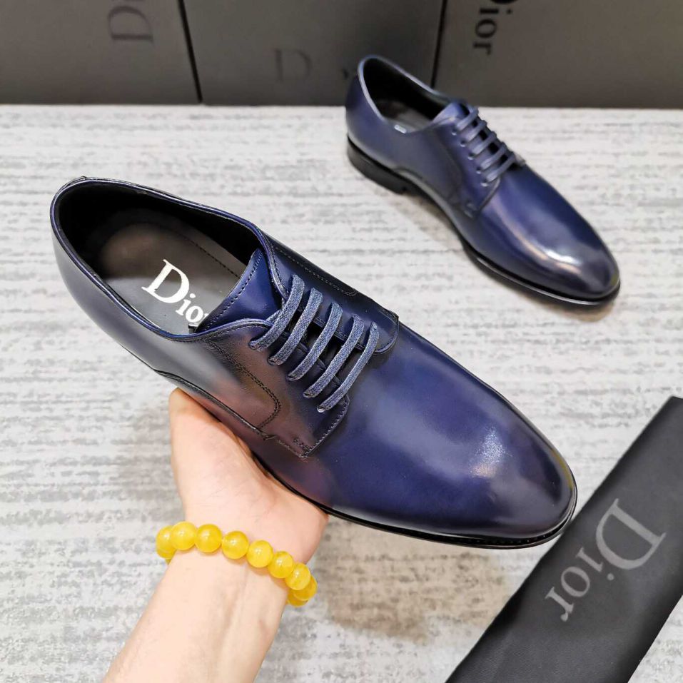 CD LOGO MEN LEATHER SHOES