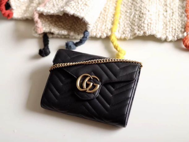 GG Marmont mini Chain 474575 DRW1T 1000 Women Shoulder Bags