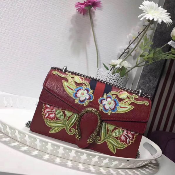 GG Dionysus Embroidery 400249 Women Shoulder Bags