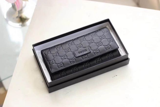 GG 449392 Black G Men Wallets