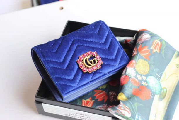 GG 2018SS Red GG 499783 Women Card Holder