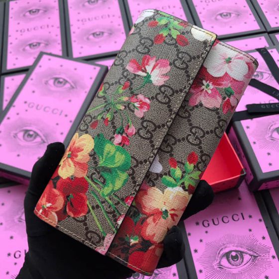 GG 404070 Red Pink Women Wallets