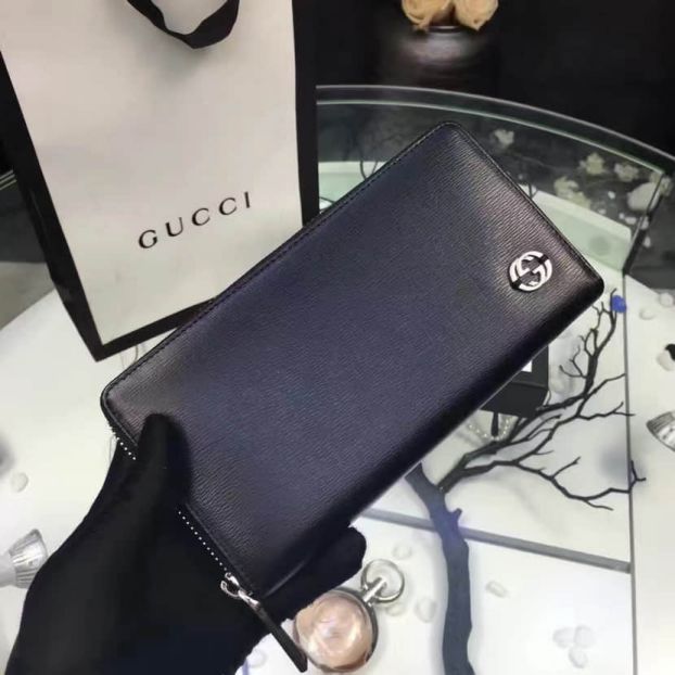 GG 408801 2016 NEW Long zip Men Wallets