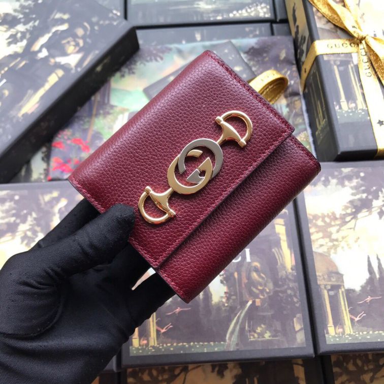 GG 573622 Leather Women Wallets