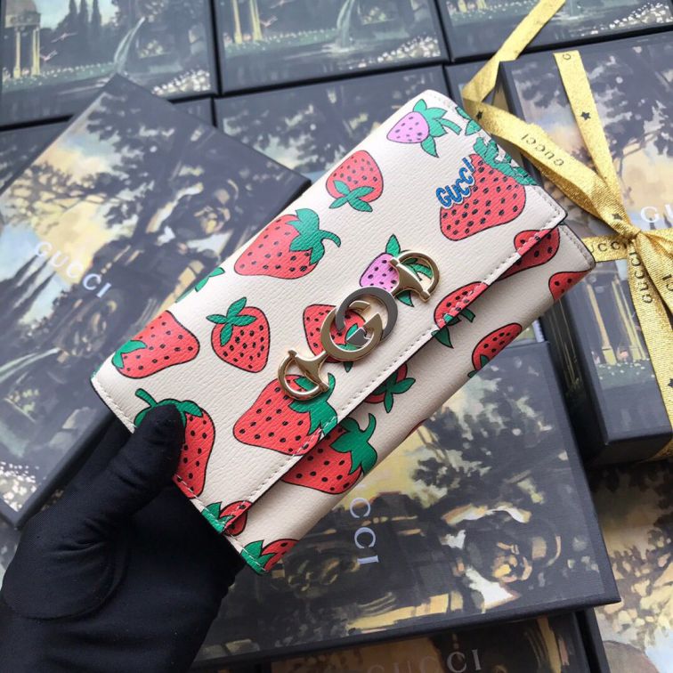 GG Strawberry 573612 Women Wallets